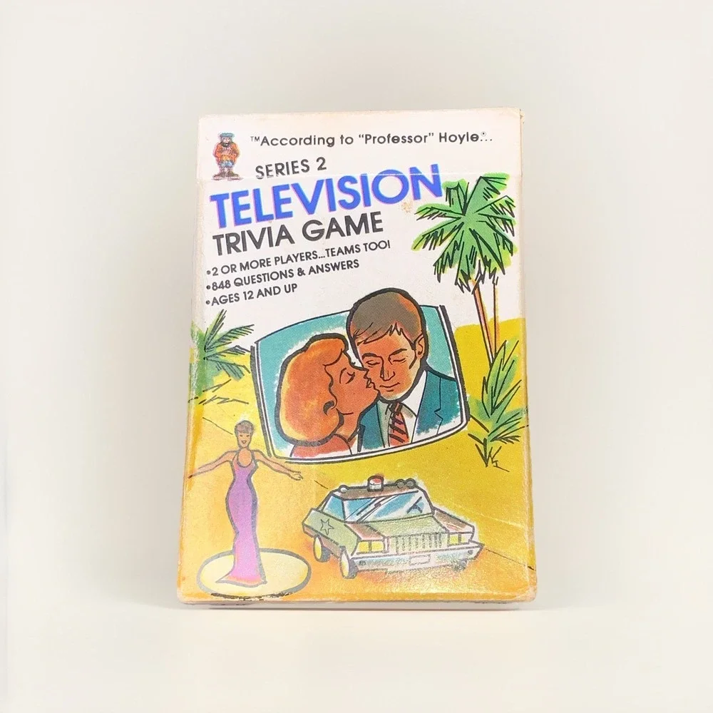 Hoyle Vintage 1984 Complete Pocket Trivia Series 2 Television‎ Trivia Card Game